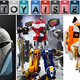 Hasbro's Black Series Bo-Katan Helmet, Hasbro's Power Rangers Zord Ascension Project Dino Megazord, and Lego's 3-in-1 Creator Tiger.